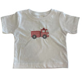 Fire Truck Embroidered Tee