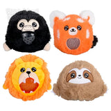 3" Zoo Animal Squeezy Bead Plush Ball