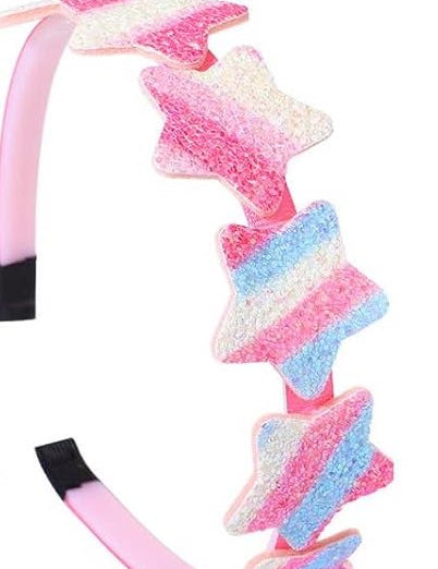 Girls Glitter Headbands Stars
