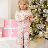 Toddler PJ Set | Santa Baby Pink