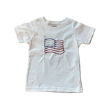 American Flag Embroidered Shirt