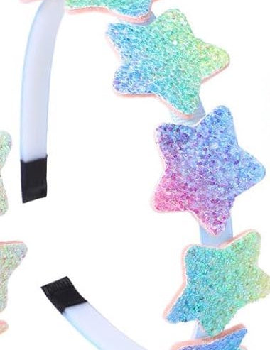 Girls Glitter Headbands Stars