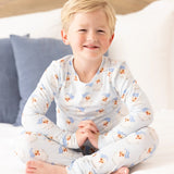 Kids PJ Set | Santa Baby Blue