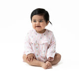 Ogee Lace Floral Long Sleeve Smocked Ruffle Bubble with Skirt