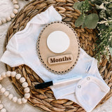 Scalloped Edge Monthly Milestone Dry Erase Sign