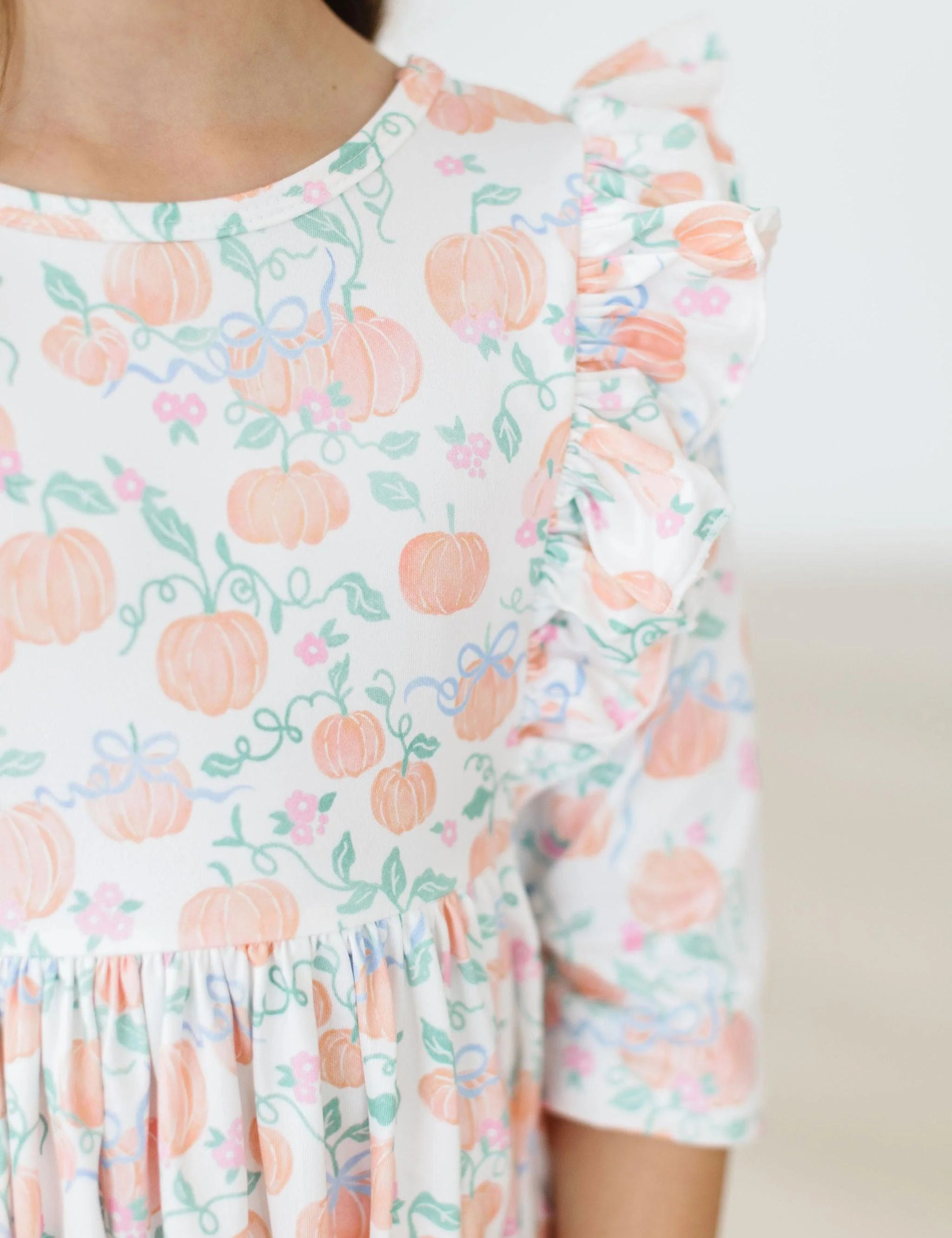 Pretty Pumpkins Ruffle Twirl Dress