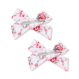 Rose Bow Lattice - Bow Clips 2 Pack