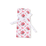 Rose Bow Lattice -Ruffle Burp Cloth