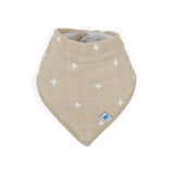 Cotton Muslin Bandana Bib 4pk | Mauve Stripe