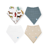 Cotton Muslin Bandana Bib 4pk | Woof