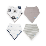 Cotton Muslin Bandana Bib 4pk | Planetary