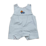 Pumpkin Light Blue Gingham Short Jon Jon