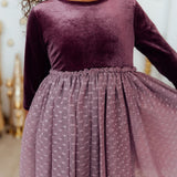 Amethyst Velvet Tutu Dress