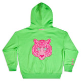 Apple Green Tiger Hoodie Sweatshirt