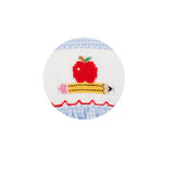 Apples & Pencils Light Blue Gingham Dress