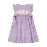 Ballerinas - Lilac Gingham Ruffle Dress w/ Side Bows
