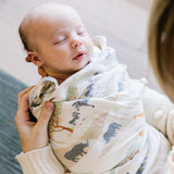 Bamboo Rayon Muslin Swaddle - The Savannah