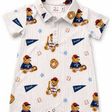 Baseball Bears Polo Shorty One-Piece