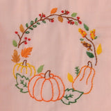 Beatrix Autumn Wreath Embroidered Dress