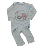 Love Dump Truck Embroidered Romper￼