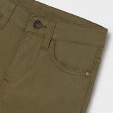 Boy Basic Fitted Pants Dark Green