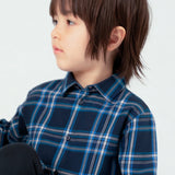 Boy Plaid Shirt - Blue