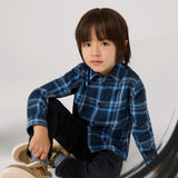 Boy Plaid Shirt - Blue