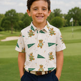 Boys Golfing Bears S/S Polo
