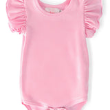 Bubblegum Pink S/S Flutter Bodysuit