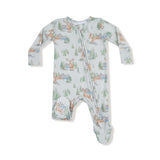 Newborn Buck Deer 2 Way Zipper Footie