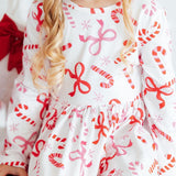 Candy Cane Lane L/S Pocket Twirl Dress