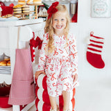 Candy Cane Lane L/S Pocket Twirl Dress