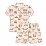 Charleston Bamboo Mom Pajamas - Pink