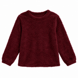 Fuzzy Long Sleeve Top - Zinfandel XL