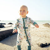 Coastal Christmas Bamboo Convertible Baby Pajama