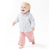 Country Girl Floral  Quilted Jacket with Peter Pan Collar