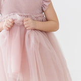 Dusty Pink Shimmer Tutu Dress
