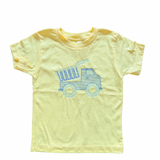 Yellow Dump Truck Embroidered Tee