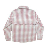 Flagler Fishing Shirt - Red and White Plaid