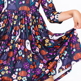 Fangtastic 3/4 Sleeve Pocket Twirl Dress