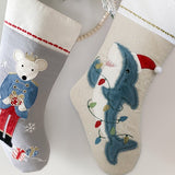 Festive Shark Stocking