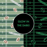 Football Field Glow in the Dark - Bandana Bib