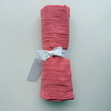 Pink Cotton Muslin Swaddle