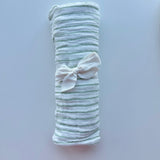 Cotton Muslin Swaddle - Sage Stripe