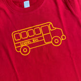 Red School Bus Cotton Tee
