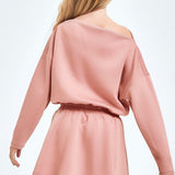 Modal Knit Boat Neck Dress