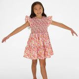 Girls Lyra Dress-Pink Floral