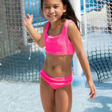 Girls Square Neck Two Piece Bikini