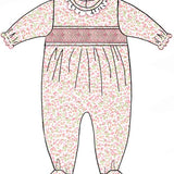Harper Smocked Tiny Floral w/ Feet