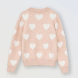 Light Pink Heart Sweater